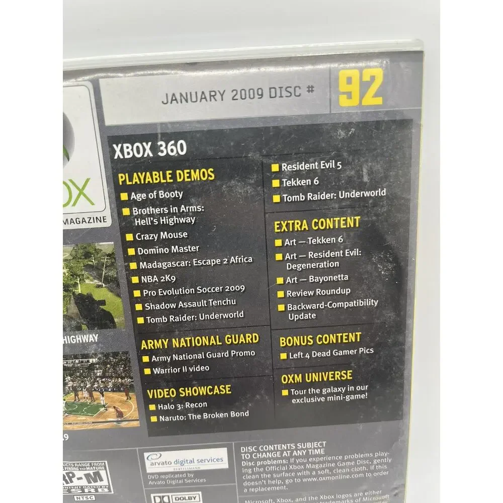 Official Xbox 360 Demo Disc #92 - Tomb Raider Underworld January 2009 - TESTED